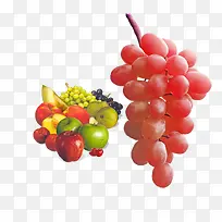 提子和各种水果免抠素材-空若网 提子和各种水果免抠素材-空若网