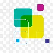 矢量彩色方块-空若网 矢量彩色方块-空若网