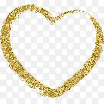 金色爱心矢量图-空若网 金色爱心矢量图-空若网