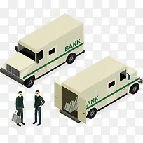 矢量银行押运车辆-空若网 矢量银行押运车辆-空若网
