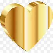 立体金色爱心-空若网 立体金色爱心-空若网