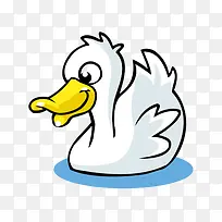 鸭子卡通白色展翅-空若网 鸭子卡通白色展翅-空若网