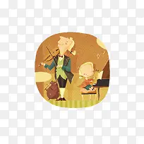 插画 背景 装饰 人物-空若网 插画 背景 装饰 人物-空若网