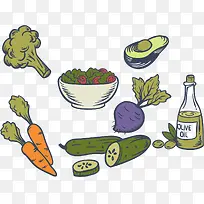蔬菜沙拉食材-空若网 蔬菜沙拉食材-空若网
