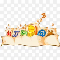 电话手机音乐卡通海报促销素材-空若网 电话手机音乐卡通海报促销素材-空若网