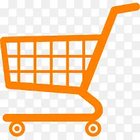 橙色购物车素材免抠下载-空若网 橙色购物车素材免抠下载-空若网