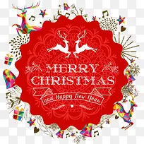 红色圣诞节标签-空若网 红色圣诞节标签-空若网