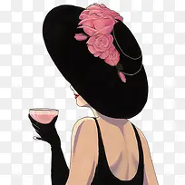 端杯子的女人-空若网 端杯子的女人-空若网