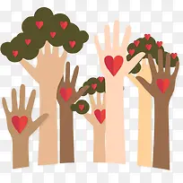 爱心树林-空若网 爱心树林-空若网