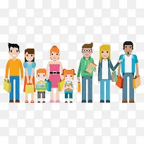 矢量家庭购物素材-空若网 矢量家庭购物素材-空若网