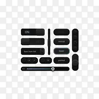 黑色网页按钮-空若网 黑色网页按钮-空若网