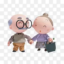 卡通老人-空若网 卡通老人-空若网