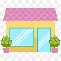 建筑物 地标建筑 扁平化 小房-空若网 建筑物 地标建筑 扁平化 小房-空若网