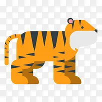 扁平化老虎图标-空若网 扁平化老虎图标-空若网