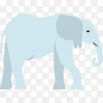 矢量扁平化大象-空若网 矢量扁平化大象-空若网