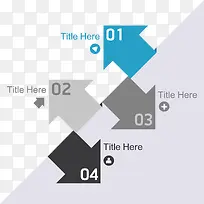 创意箭头组合并列关系图-空若网 创意箭头组合并列关系图-空若网