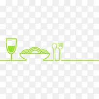 矢量底纹杯子面条餐具-空若网 矢量底纹杯子面条餐具-空若网