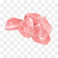 水彩猪肉插画-空若网 水彩猪肉插画-空若网