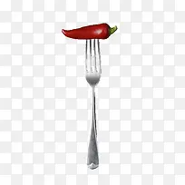 刀叉上的辣椒-空若网 刀叉上的辣椒-空若网