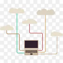 矢量云计算素材-空若网 矢量云计算素材-空若网