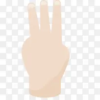卡通三根手指手势图-空若网 卡通三根手指手势图-空若网