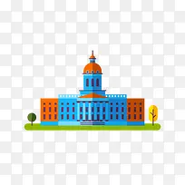 蓝色的城市建筑-空若网 蓝色的城市建筑-空若网