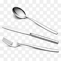银白色西式餐具-空若网 银白色西式餐具-空若网