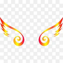 矢量渐变色翅膀-空若网 矢量渐变色翅膀-空若网