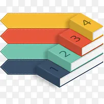 矢量创意书本步骤PNG图片-空若网 矢量创意书本步骤PNG图片-空若网