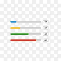 一组彩色进度条-空若网 一组彩色进度条-空若网