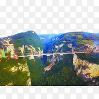张家界大峡谷玻璃天桥-空若网 张家界大峡谷玻璃天桥-空若网