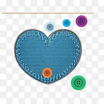 布艺纽扣爱心-空若网 布艺纽扣爱心-空若网