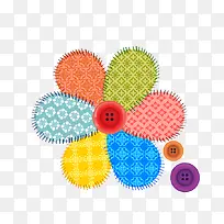 布艺纽扣爱心-空若网 布艺纽扣爱心-空若网