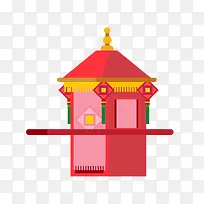红色古代手绘轿子下载-空若网 红色古代手绘轿子下载-空若网