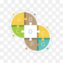 彩色拼图标签-空若网 彩色拼图标签-空若网