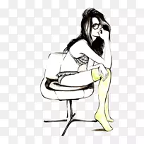 插画-修脚-空若网 插画-修脚-空若网