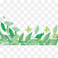 绿色手绘卡通叶子-空若网 绿色手绘卡通叶子-空若网
