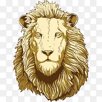矢量雄狮头部-空若网 矢量雄狮头部-空若网