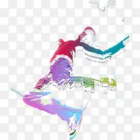 水彩跳舞-空若网 水彩跳舞-空若网