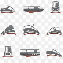 卡通手绘灰色火车图案-空若网 卡通手绘灰色火车图案-空若网