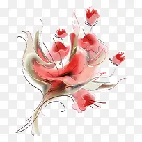 手绘手捧花-空若网 手绘手捧花-空若网