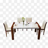 白色实木桌椅-空若网 白色实木桌椅-空若网