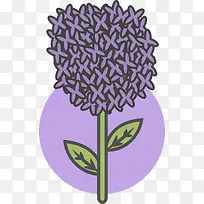 紫色卡通春季薰衣草-空若网 紫色卡通春季薰衣草-空若网