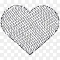 情人节手绘灰色爱心-空若网 情人节手绘灰色爱心-空若网