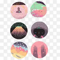 圆形创意背景-空若网 圆形创意背景-空若网