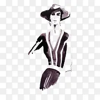 水彩创意人像手绘-空若网 水彩创意人像手绘-空若网