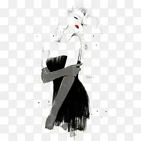 创意人像手绘插画-空若网 创意人像手绘插画-空若网