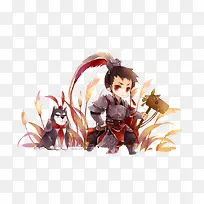 天策剑三卡通古风手绘-空若网 天策剑三卡通古风手绘-空若网