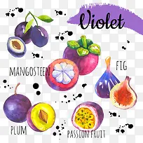 矢量字母与水果-空若网 矢量字母与水果-空若网