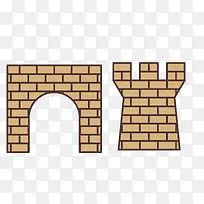 矢量城楼城门素材-空若网 矢量城楼城门素材-空若网